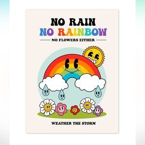 SALE Retro Vintage 50’s Style Rainbow Notebook